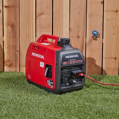 Honda Eu 2200-Watt Inverter Generator in the Inverter Generators department at Lowes.com Suitcase Design, Portable Inverter Generator, Summer House Garden, Inverter Generator, Work Home, Generators, Military Discounts, Fuel Efficient, Summer House