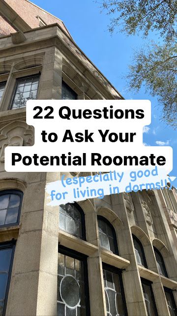 Questions To Ask Your College Roommate, Get To Know Your Roommate Questions, Questions To Ask Your Roommate, Questions To Ask Roommate, Questions To Ask Potential Roommate, College Roommate Questions, Roommate Questions, College Dorm Packing List, Dorm Packing List