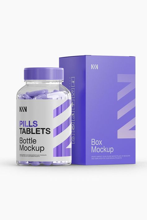 Pills Bottle Mockup: Elevate Your Product Presentation  Hello! We are excited to introduce you to our "Pills Bottle Mockup," designed to showcase your health products in the best possible way. This mockup provides an ideal solution for realistically presenting your pill bottles.  Features: High resolution and detailed realism. Customizable layers to align with your brand identity. Transparent background for clear visibility of your products. Optimized dimensions for professional presentations. This mockup offers a perfect way to market and showcase your pills or tablet products. Create trust by allowing your customers to see your products up close. Try it now and highlight your brand!  #pills #bottle #mockup #pillsbottlemockup #capsule #dietary #supplement #packaging #product Medicine Packaging Design Creative, Medicine Product Design, Pharmacy Packaging Design, Tablet Packaging Design, Pill Bottle Design, Supplements Packaging Design, Supplements Branding, Pharma Packaging Design, Medicine Branding