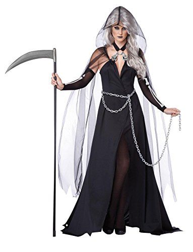 California Costumes Womens Lady Reaper Scary Ghost Demon Costume Black XLarge *** You can get more details by clicking on the image. Lady Reaper, Grim Reaper Costume, Halloween Costumes For Sale, Demon Costume, Reaper Costume, Plus Size Costume, California Costumes, Plus Size Halloween Costume, Plus Size Costumes