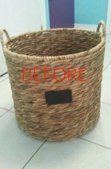 Make Wicker Trendy Again With These Brilliant Ideas Wicker Planter Ideas, Paint Baskets Wicker Diy, Painted Wicker Chairs Ideas, Painting Baskets Wicker, Large Basket Decor Ideas, Wicker Basket Ideas, Painting Wicker Baskets, Painted Wicker Baskets, Wicker Basket Makeover