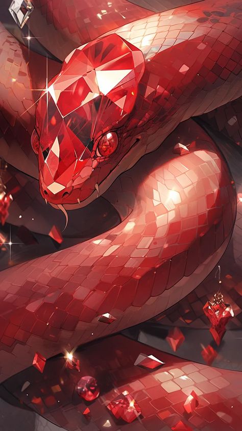 Prompt image #1 Red Mythical Creatures, Fantasy Drawings Mythical Creatures, Fantasy Snake Art, Snake Fantasy Art, Karniss Bg3, Mythical Animals Fantasy Creatures Art, Fantasy Serpent, Snake Fanart, Mythical Snake