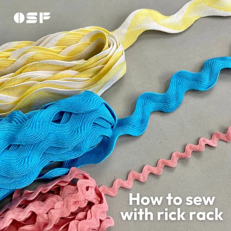 How to sew with rick rack – Our Social Fabric Rick Rack, How To Sew, Pin Cushions, Sewing Ideas, Did You Know, Mood Board, Sewing, Fabric