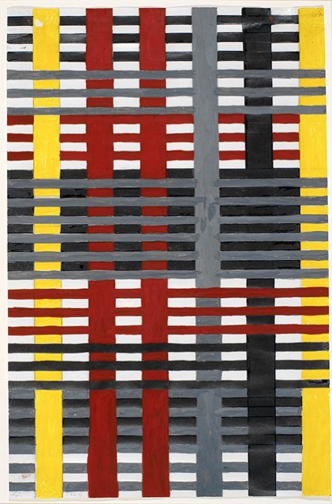 Read more about Unraveling the Abstract Weavings of Anni Albers on @1stdibs | https://www.1stdibs.com/introspective-magazine/anni-albers-touching-vision/ Bauhaus Women, Annie Albers, Bauhaus Textiles, Anni Albers, Philip Johnson, Robert Rauschenberg, Josef Albers, Black Mountain, Textile Arts