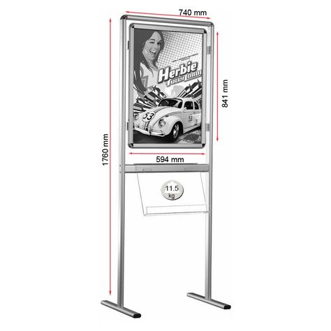 This is a very large A1 poster or information holding, standing 1760mm tall by 740mm wide. The poster holder is 594mm wide by 841mm wide. Ideal to promote items and businesses or as an information board. Cafe Brochure, Poster Holder, Standing Signage, Brochure Display, Information Board, Poster Display, Display Unit, Flyer And Poster Design, Frame Stand