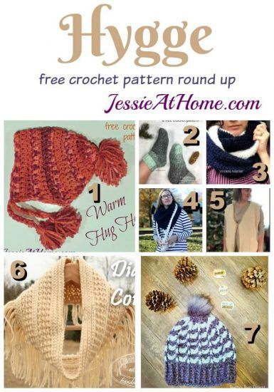 Hygge - free crochet pattern round up from Jessie At Home Hygge Scarf Crochet Pattern, Hygge Yarn Crochet Patterns, Hygge Crochet, Hygge Yarn, Crocheted Clothes, Head Warmer, Crochet Cozy, Hand Crochet Baby Blanket, Chemo Caps