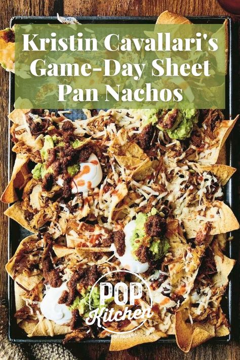 Good Luck Not Fighting For the Last Bite of Kristin Cavallari's Game-Day Sheet Pan Nachos #nachos #gamedayrecipes #gameday #sheetpan #sheetpannachos https://parade.com/1087919/kelli-acciardo/kristin-cavallaris-game-day-sheet-pan-nachos-recipe/ Sheet Pan Nachos Recipe, Wheat Pasta Recipes, Celebrity Cookbooks, Sheet Pan Nachos, Pan Nachos, Cozy Recipes, Sugar Free Diet, Whole Wheat Pasta, Nachos Recipe