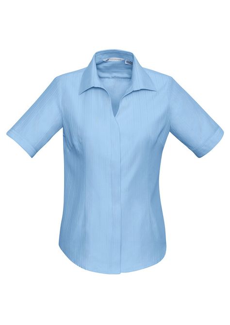 Code: BCS312LS Name: Ladies Preston Short Sleeve Shirt BCS312LS Size: 12 | 20 | 14 | 6 | 18 | 24 | 8 | 10 | 16 | 22 Available Colours: Blue | White | Black Desc Ladies Shirts Formal, Corporate Shirts, Business Shirts, Striped Fabrics, Formal Shirts, Clothing Company, Preston, Stripes Pattern, Short Sleeve Shirt