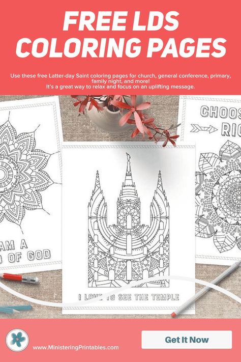 Free LDS Coloring Pages Free Lds Coloring Pages, Conference Activities, General Conference Activities, Lds Coloring Pages, Conference Ideas, Lds Conference, Lds Lessons, Activity Day Girls, Lds Printables