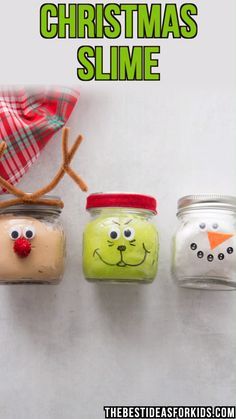 Kindergarten Ornaments, Diy Gifts For Christmas, Christmas Slime, Crafts Preschool, Wine Bottle Diy Crafts, Gifts For Christmas, Slime Recipe, Mason Jar Diy, Mason Jar Crafts