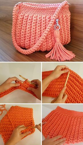 Elegant Crochet Handbag Free Pattern Tutorial Modern Haken, Crocheted Purse, Free Crochet Bag, Handbags Patterns, Crochet Bag Tutorials, Crochet Bag Pattern Free, Crochet Handbag, Bag Pattern Free, Sweater Knitting