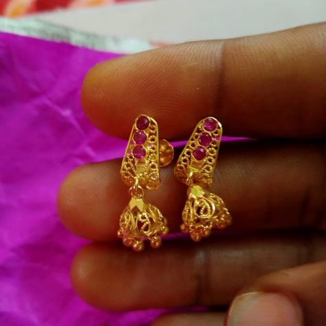 Gold earrings#shorts||3grams gold buttalu 3grams Gold Earrings Designs, Buttalu Earrings Gold Bridal Latest, Eyerings Gold Design, Small Buttalu Earrings Gold, 3 Grams Gold Earrings, Gold Buttalu Earrings Latest, Earrings Buttalu, 3 Grams Gold Earrings Indian, Buttalu Earrings Gold