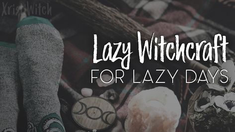 I've written about " lazy witchcraft " before - making magickal practices out of everyday mundane tasks. What about when you're tired, having a rough day or just are feeling extra lazy? Well, lazy days can be made a little magickal too - and they can actually be really beneficial to your p Lazy Witchcraft, Modern Day Witch, Grounding Meditation, Divination Methods, Learning Tarot Cards, Lack Of Focus, Witchcraft Books, Witchcraft For Beginners, Too Tired