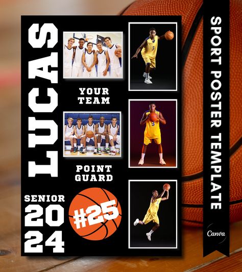 Senior Night Poster Ideas Basketball, High School Basketball Posters, Basketball Scrapbook, Senior Night Poster, Senior Poster, Basketball Banners, Basketball Senior Night, Senior Posters, Senior Night Posters