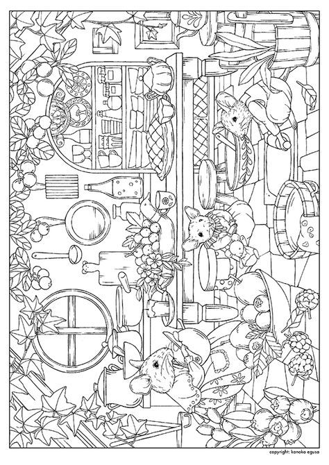 kanoko egusa design atelier Color In Pages, Funny Coloring Pages, Modele Zentangle, Kanoko Egusa, Design Atelier, Coloring Art, Drawing Color, Detailed Coloring Pages, Adult Colouring Pages