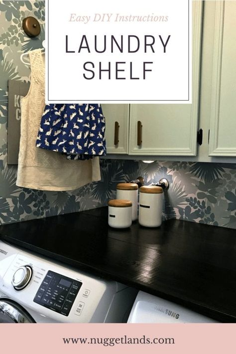 7 Secrets to Building a Do-It-Yourself Laundry Shelf Laundry Shelf, Storage Ideas For Small Spaces, Laundry Room Storage Shelves, Laundry Shelves, Small Laundry Room Organization, Room Storage Diy, Laundry Room Shelves, Diy Laundry, Ideas For Small Spaces