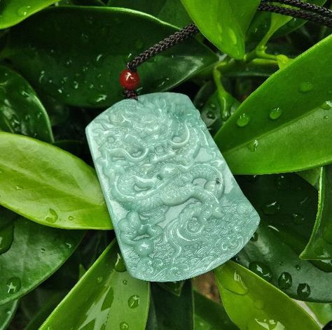 Chinese Amulet, Idea Man, Year Of Dragon, Necklace String, Green China, 100 Grade, Jade Dragon, Lucky Gifts, Ancient Designs