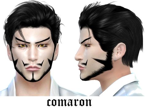 The Sims Resource - one piece dracule mihawk beard facial hair anime Beard Facial, Dracule Mihawk, Nordic Runes, Sims 4 Anime, One Piece Tattoos, The Sims 4 Packs, Sims 4 Characters, Hair Anime, Face Tattoos