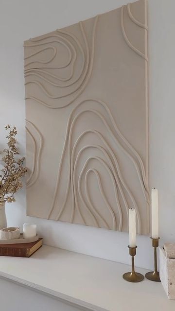 Canvas Bedroom Decor Paintings, Diy Line Art Canvases, Home Wall Decor Ideas, Wall Decor Inspiration, Diy Wall Decor Ideas, Living Room Art Wall, Decor Inspiration Diy, Countertops Wood, Bedroom Wall Decor Ideas