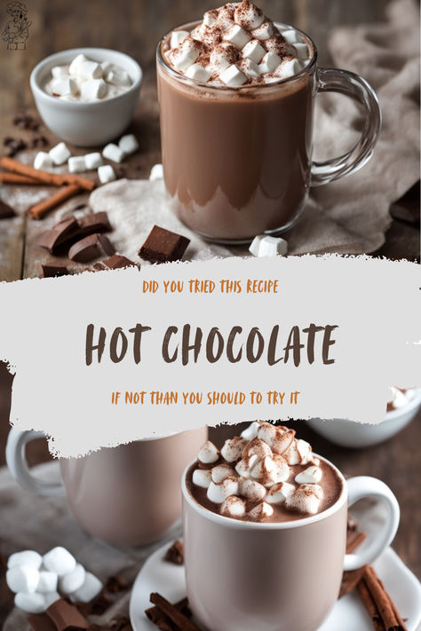 This hot chocolate recipe is incredibly easy to make and can be customized to your liking. Hot Chocolate Recipes Single Serving, Easy Homemade Hot Chocolate Recipe, Almond Milk Hot Chocolate Recipe, Hot Chocolate With Milk, Best Hot Chocolate Recipe, Homemade Hot Chocolate Recipe, Best Hot Chocolate Recipes, Hot Chocolate Recipe Homemade, Hot Chocolate Milk