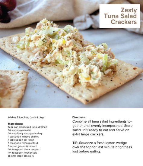 Tuna Salad For Crackers, Tuna Salad On Crackers, Tuna Salad With Crackers, Tuna And Crackers, Tuna Crackers, Tuna Dip, Tuna Salad Ingredients, Salad Recipes Low Carb, Healthy Tuna