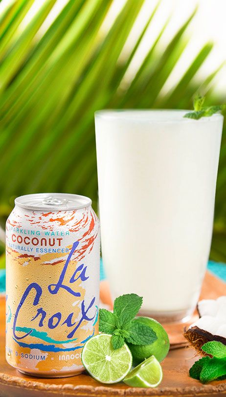 Coconut Cooler Mocktail with LaCroix Sparking Water Coconut Cooler, Sparkling Water Cocktail, Brown Spots Removal, Sparkling Drinks, 140 Pounds, Mocktail Recipe, Beef Jerky, Sparkling Water, Adult Drinks