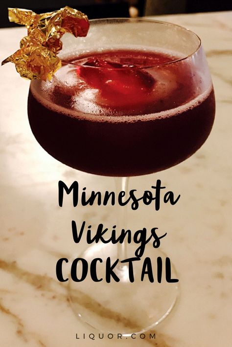 Viking Cocktail, Football Cocktails, Aquavit Cocktails, Tailgate Drinks, Viking Drink, Bowl Cocktails, Tailgating Food, Fun Drinks Alcohol, Orange Wheels