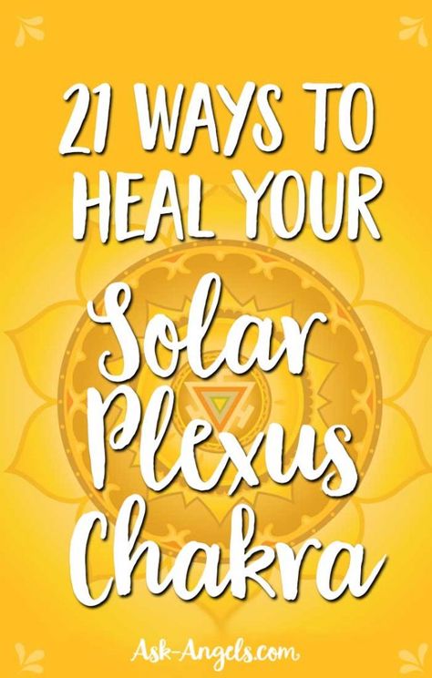 Learn 21 Easy & Fast Solar Plexus Chakra Healing Techniques Solar Plexus Chakra Healing, Chakra Mantra, Manipura Chakra, Healing Techniques, Ways To Heal, Chakra Health, Chakra Heilung, Learn Reiki, Chakra Affirmations