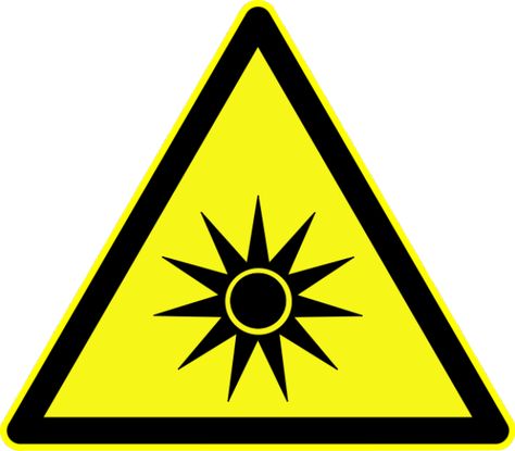 Radiation Warning Symbols: Optical Radiation Symbol Physical Hazard, Radiation Symbol, Safety Signs And Symbols, Hazard Symbol, Danger High Voltage, Permeable Paving, Signs Design, Danger Danger, Hazard Sign