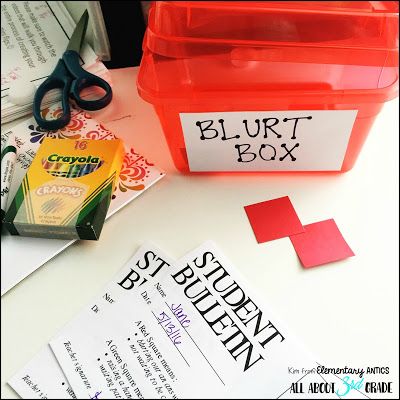 The Blurt Box- This classroom management strategy can help stop those blurters and caller outers in your classroom! Elementary Teaching Ideas, Classroom Discipline, Classroom Management Plan, Teaching Classroom Management, Classroom Management Ideas, Classroom Procedures, Whole Brain Teaching, Classroom Behavior Management, Elementary Teaching