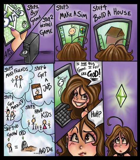 Sims addiction by Harpyqueen on DeviantArt Sims Gallery People, Sims Humor, Funny Sims, Sims Funny, Sims Memes, Funny Game, Play Sims, Shane Dawson, Got Game