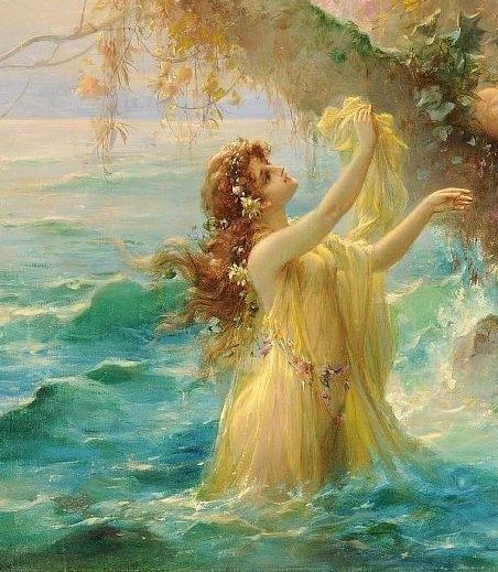 Hans Zatzka, Greek Goddess Art, Nature Goddess, Rennaissance Art, Goddess Art, Fairytale Art, Historical Art, Aesthetic Painting, Romantic Art