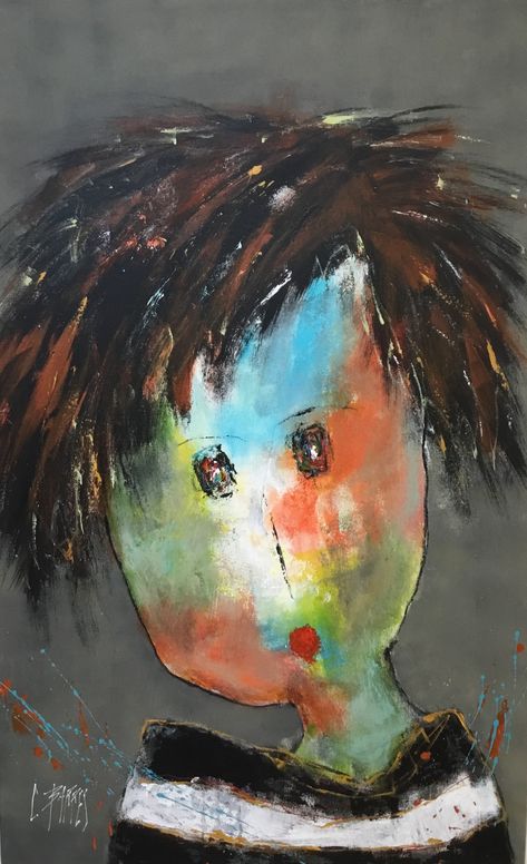 Série Portraits | Christine Barres Whimsy Art, Toile Art, Figurative Artwork, Abstract Flower Painting, Painting Studio, Abstract Portrait, Naive Art, Painting Art Projects, Abstract Painting Acrylic