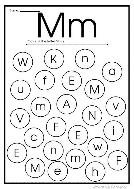 Printable worksheet - find letter m Letter K Worksheets Kindergarten, Letter K Worksheets For Preschoolers, K Worksheets Preschool, Letter K Activities For Preschool, Letter K Worksheet, Letter K Activities, Letter K Worksheets, Letter K Preschool, Letter Y Worksheets