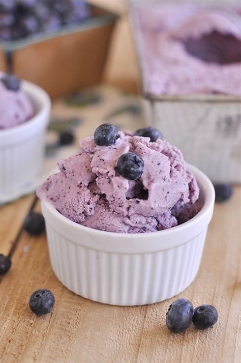 Blueberry Ice Cream@yourhomebasedmom.com Blueberry Ice Cream Recipe, Keto Friendly Ice Cream, Blue Recipes, Party Gift Ideas, Blueberry Ice Cream, Low Carb Ice Cream, Ice Cream Maker Recipes, Keto Ice Cream, Best Ice Cream