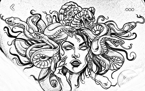 Simple Hand Tattoos, Tattoo Catalog, Medusa Tattoo Design, Medusa Art, Sigil Tattoo, Coloring Pages Inspirational, Neck Tattoo For Guys, Chest Tattoos For Women, Medusa Tattoo