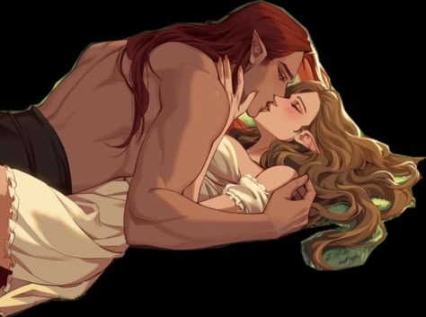 Elf Couple Art, Elain And Lucien, Acotar Art, Acotar Fanart, Sjm Universe, Book Fan Art, A Court Of Wings And Ruin, Acotar Series, Court Of Mist And Fury