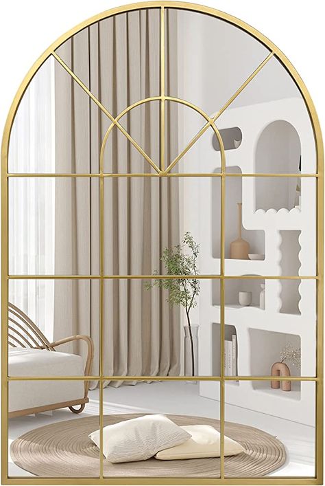 Arched Mirror Decor Living Room, Arch Mirror Decor Living Room, Arch Mirror Decor, Arched Window Mirror, Mirror Decor Living Room, Living Room Entry, Mirror Wall Living Room, Arched Mirror, Amazon Home Decor