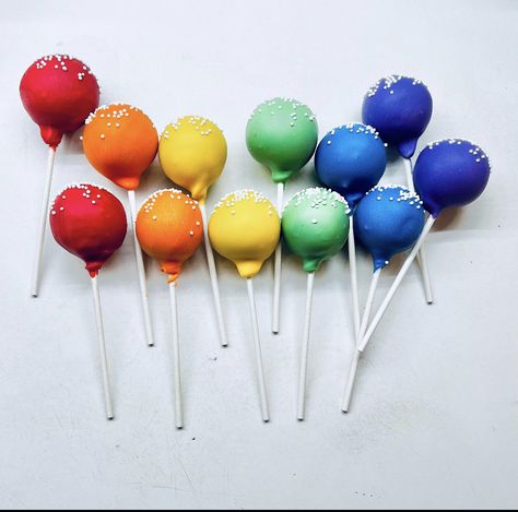 Party Favor Treats, Pride Cake, Pride Birthday, Rainbow Cake Pops, Pride Celebration, Celebration Cake, Rainbow Cake, School Colors, Rainbow Pride