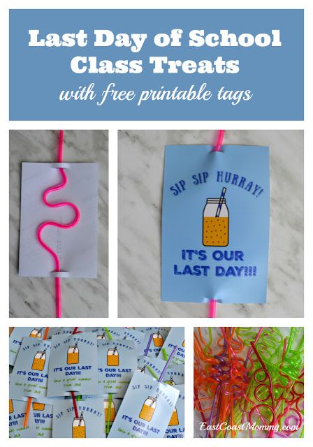 This is a simple and fun item for sharing with classmates on the last day of school. The tags are free download on this website. #ClassTreat #LastDayOfSchool #DIYGifts Last Day Of School Printable, Class Treats, The Last Day Of School, Free Printable Tags, School Treats, Loot Bags, Treat Gift, Student Gift, School Gift