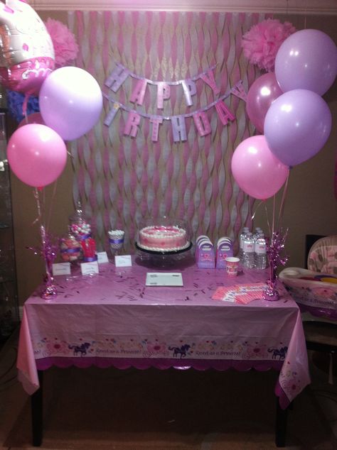 First birthday, princess party, pink and lavender, decor on a budget, party city, dollar tree Dollar Tree Princess Party, Tree Birthday Decorations, Dollar Tree Birthday Decorations, 18th Party Themes, Cheap Birthday Party Decorations, Dollar Tree Birthday, Inexpensive Birthday Party Ideas, Cheap Birthday Decorations, Birthday Party Decoration Ideas