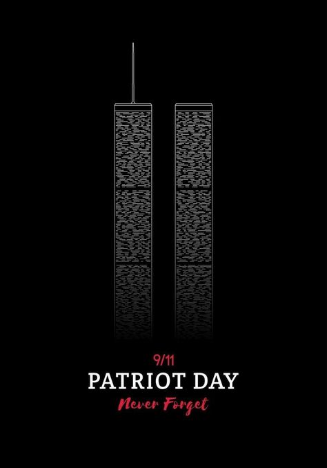 Patriot Day banner. World Trade Center New York. Patriot Day, Patriots Day, Vector Cartoon, Trade Center, World Trade, World Trade Center, Cartoon Character, Clip Art, New York