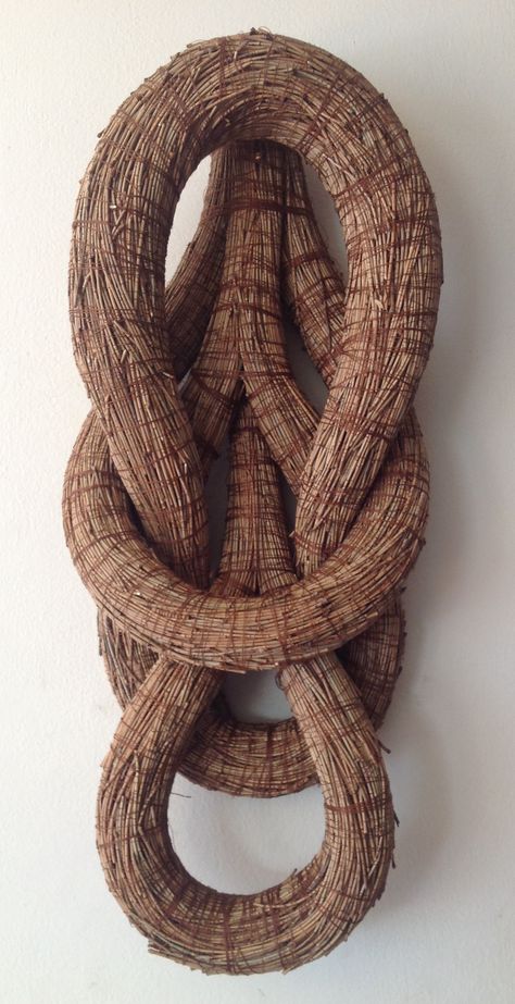 Rope Sculpture, Contemporary Baskets, Weaving Loom Diy, Textile Sculpture, Dead End, Ties That Bind, Organic Art, Sculpture Installation, Weaving Art