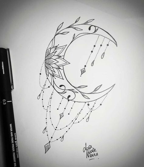 Drawer Drawing, Tattoo Main, Mandela Tattoo, Mandala Moon, Summer Tattoo, Tattoos For Women Half Sleeve, Dream Catcher Tattoo, Moon Tattoo Designs, Wrist Tattoos For Women