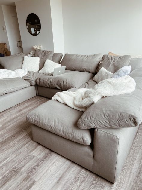 Cloud Couch Living Room Decor, Cloud Couch Living Room, Cloud Couch, Studio Mcgee, Apartment Inspiration, Living Room Decor Apartment, Living Room Inspo, A Living Room, Couches Living Room