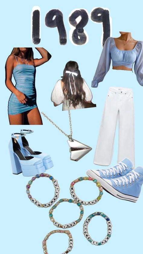 Taylor swift 1989 concert outfit idea 1989 Concert Outfit, Taylor Swift 1989 Tour Outfits, 1989 Concert, Taylor Swift 1989 Tour, 1989 Taylor Swift, Concert Outfit Inspo, Rave Concert, Taylor Swift Dress, Taylor Outfits