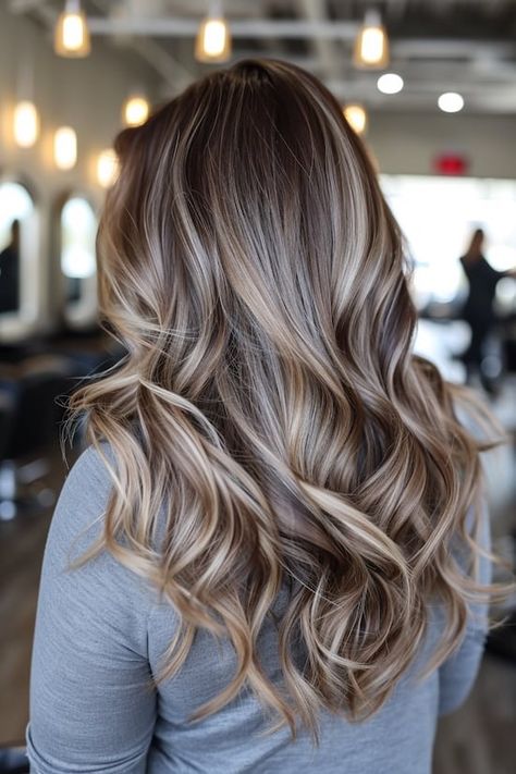 Sandy Blonde Highlights, Ash Brown Hair With Highlights, Brown Hair Colors With Blonde, Hair Colors With Blonde, Brown Hair Color With Blonde Highlights, Beautiful Brown Hair, Dark Blonde Hair Color, Balayage Blond, Light Blonde Highlights