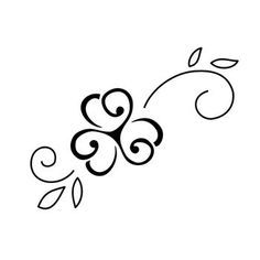 Sister Symbol Tattoos, Sister Symbols, Serenity Tattoo, Clover Tattoo, Shamrock Tattoos, Irish Tattoos, Clover Tattoos, Simple Tattoo Designs, Symbol Tattoos