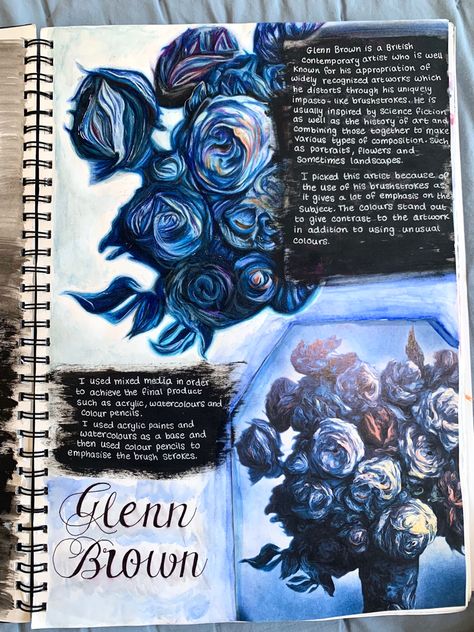 Artist Study Page Gcse, Gcse Art Artist Research Page Angie Lewin, Gcse Art Sketchbook Tone, Gcse Art Tonal Drawing Page, Textiles Sketchbook Artist Research, A Level Artists Research, Statement Of Intent Art Gcse Sketchbook, Alevel Art Title Page Ideas, Joseph Cornell Artist Research Gcse