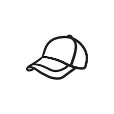 Simple Hat Drawing, Cap Tattoo Hat, Cap Logo Design, Hat Outline, Hat Sketch, Cap Illustration, Icon Illustrations, Cap Tattoo, Jockey Hat